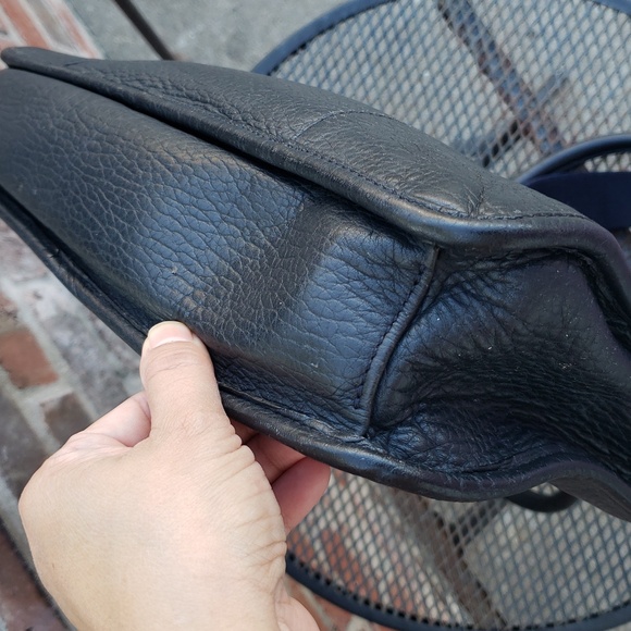 MCM Unisex Black Leather Messenger Laptop Bag Designer Convertible Professional - Picture 13 of 16